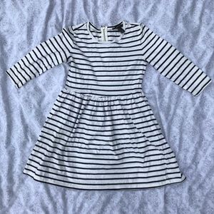 Forever 21 black & white stripe babydoll dress